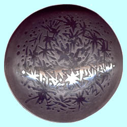 silver dish